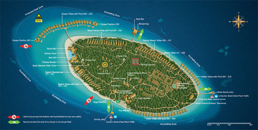 map of Dusit Thani Maldives