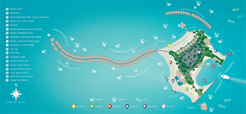 map of Grand Park Kodhipparu Maldives
